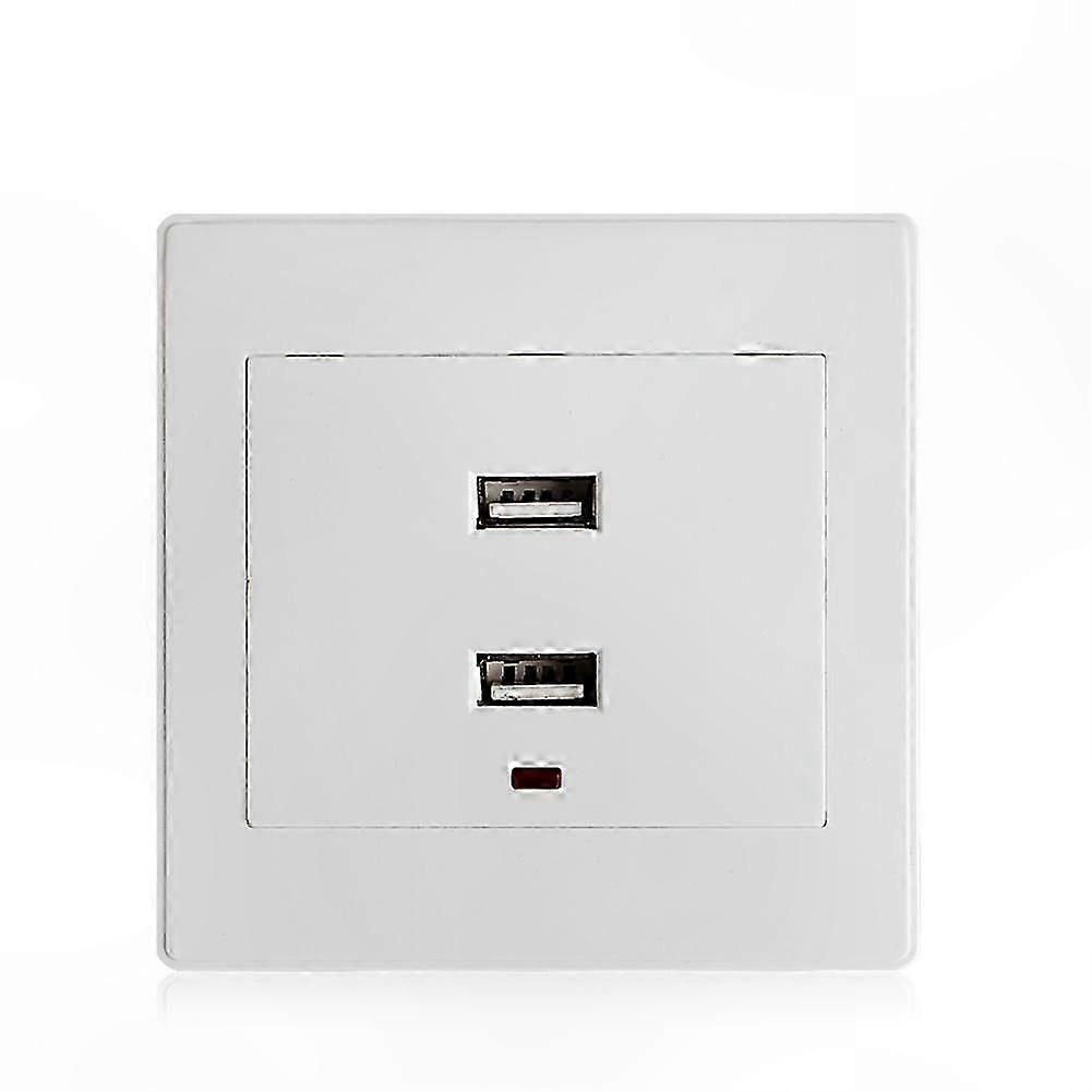 Dual USB Wall Socket Charger AC/DC Power Adapter Outlet Plate Panel