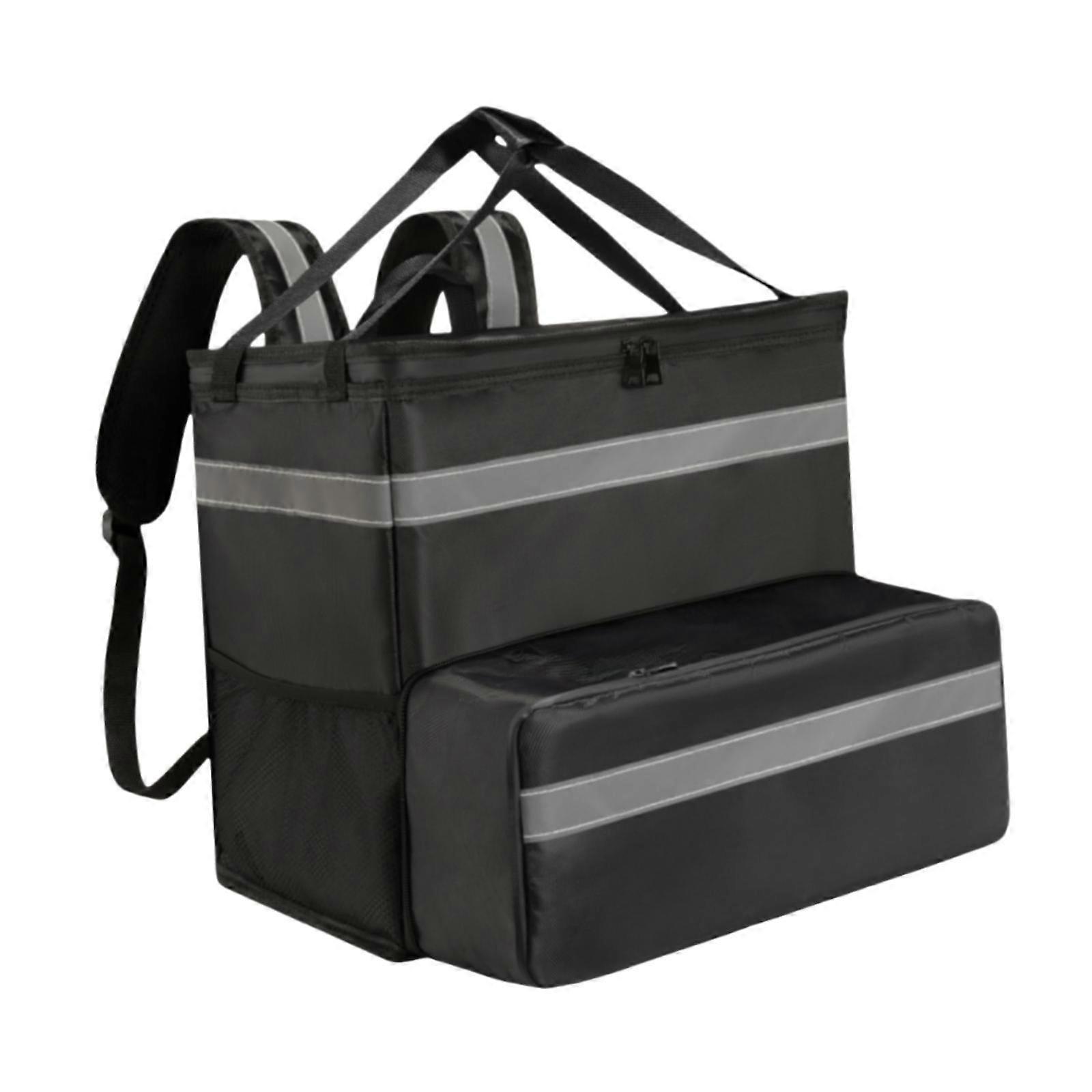 Expandable Pizza Backpack Sturdy Lightweight Food Delivery Backpack Expandable Green