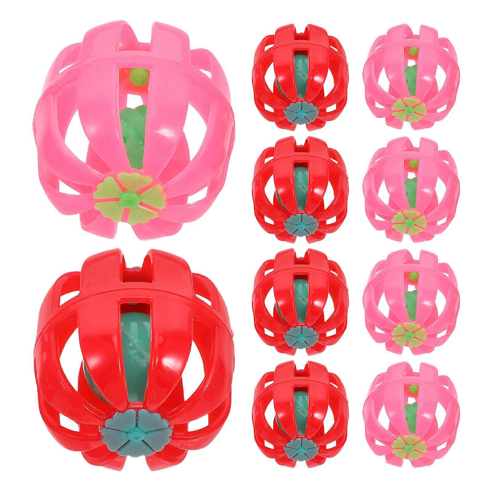 Cat Toys Pumpkin Bell Ball for Cat Playing 120Pcs Assorted Colors