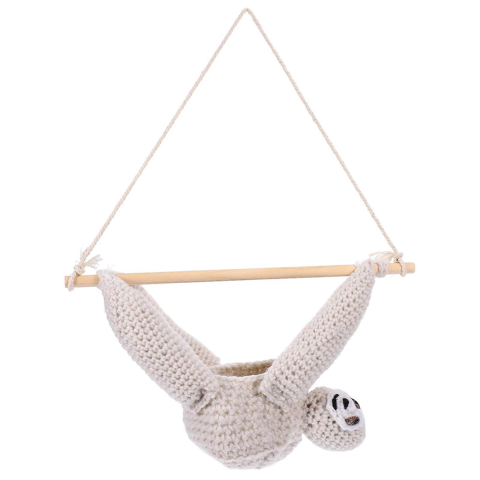 Macrame Planter Hanger For Balcony Decoration 30X20X9CM Beige Chic Rectangular Hanging Flower Pots 3Set