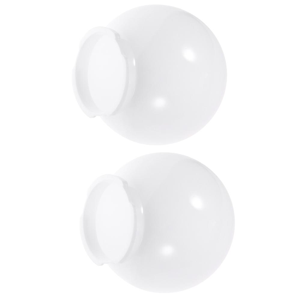 Post Globe Lampshade White 6Pcs Outdoor Wall Lamp Shade Replacement