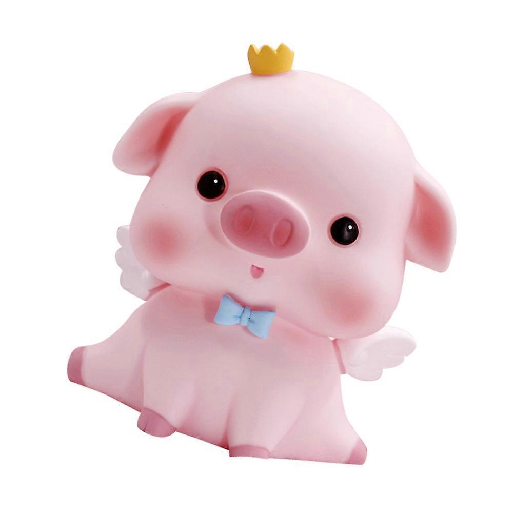 Pink Pig Shape Money Box For Home Decoration Ideal For Children Size L Store Coins 2Pcs