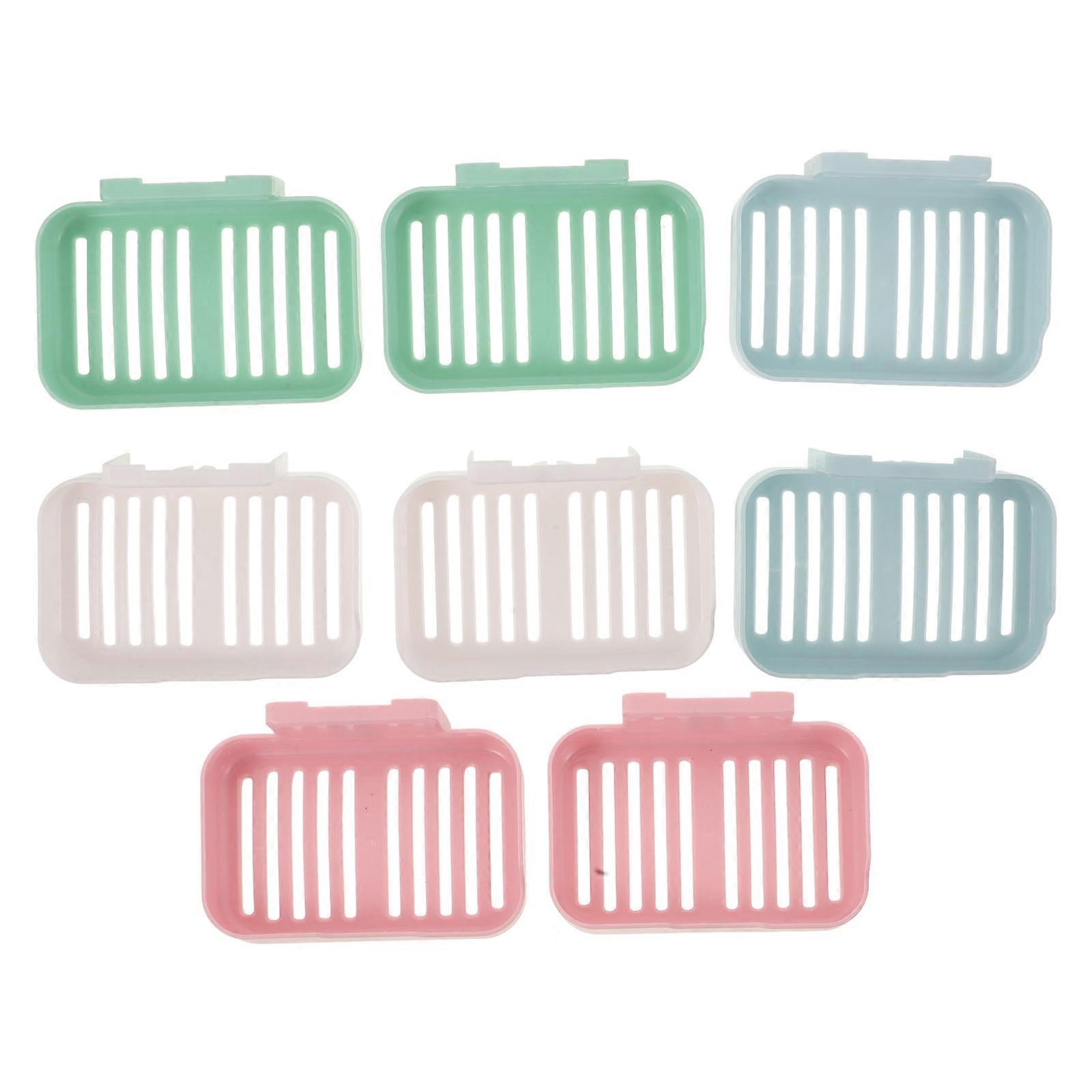 Sundries Container Wall Rack for Storage Use 24Pcs Punch Free Soap Shelves