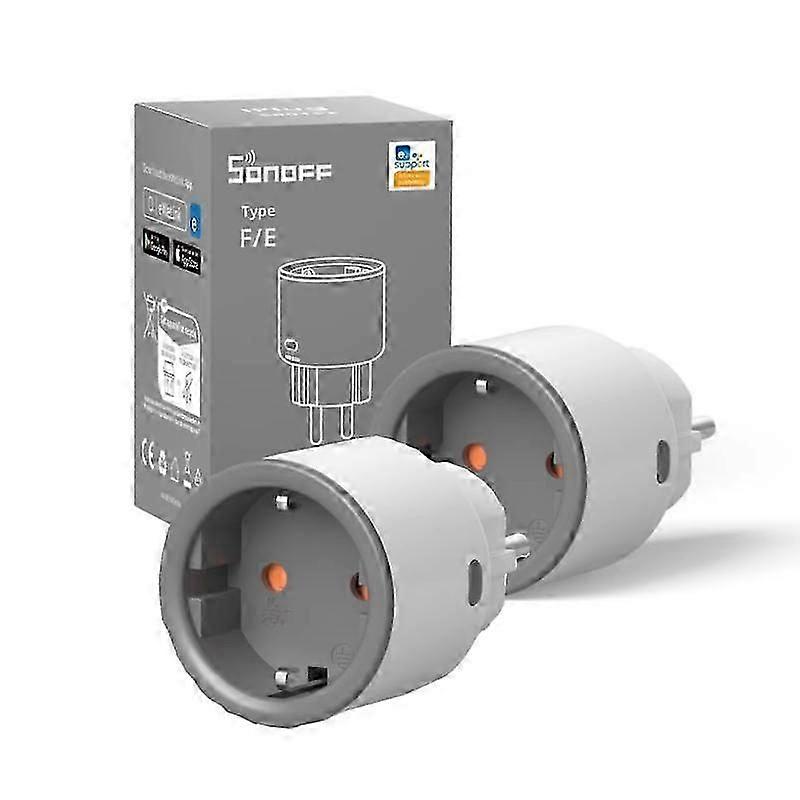 2x SONOFF S60 EU 16A iPlug Wi-Fi Smart Socket 1-5PCS Overload Protection Smart Scene Remote Control