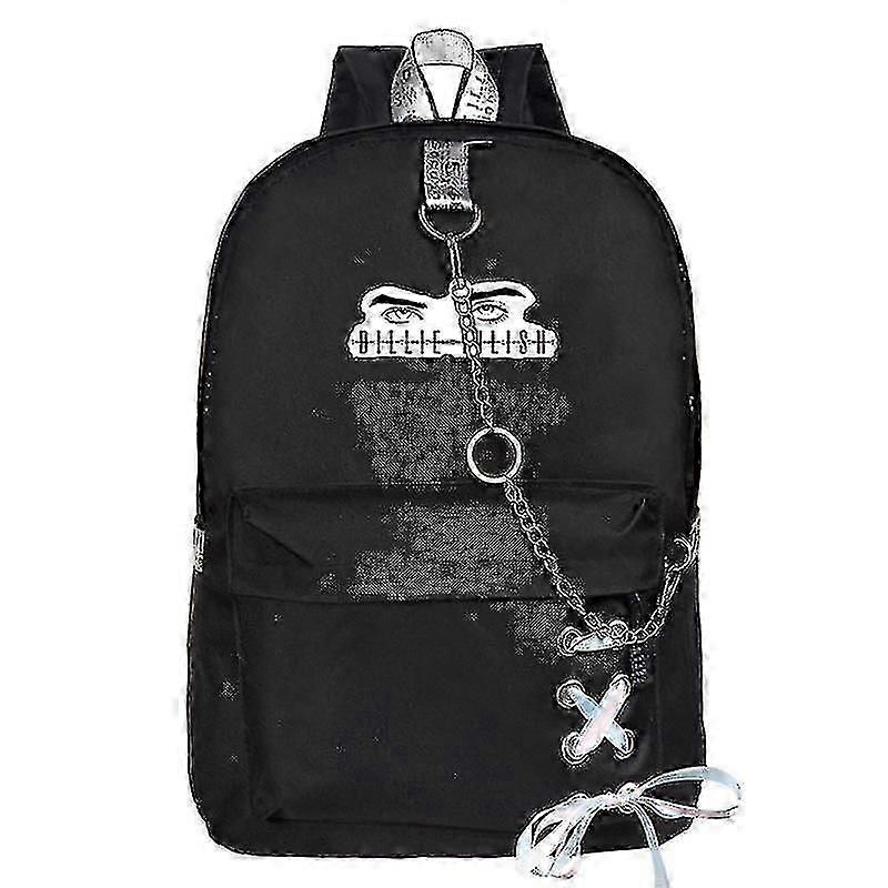 Billie Eilish Peripheral School Canvas Bag Casual Backpack Style C