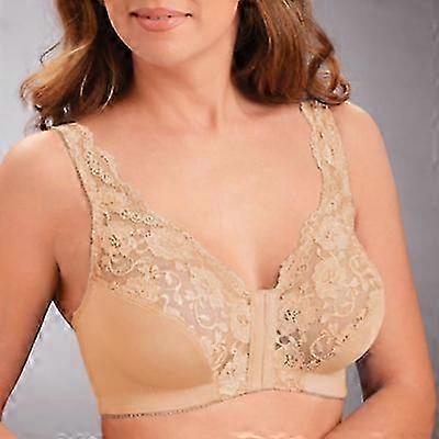 Soutiens-gorge pour femmes sans anneau en acier, fermeture frontale, bralette confortable au quotidien