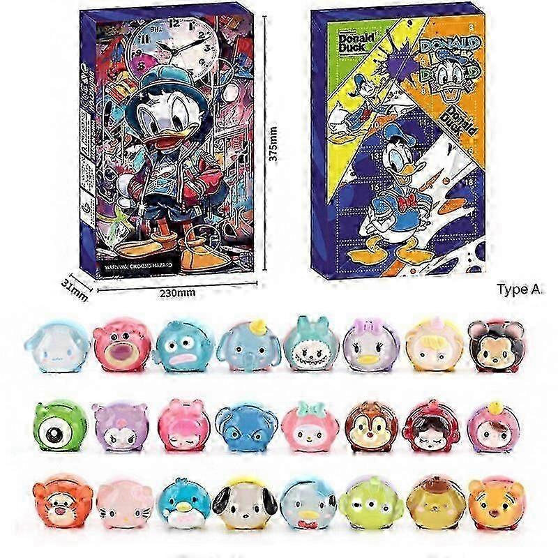 Festival Christmas Advent Calendar A-Shaped Toy Stacking 24 Pieces Blind Box Set Raffle Pack_1