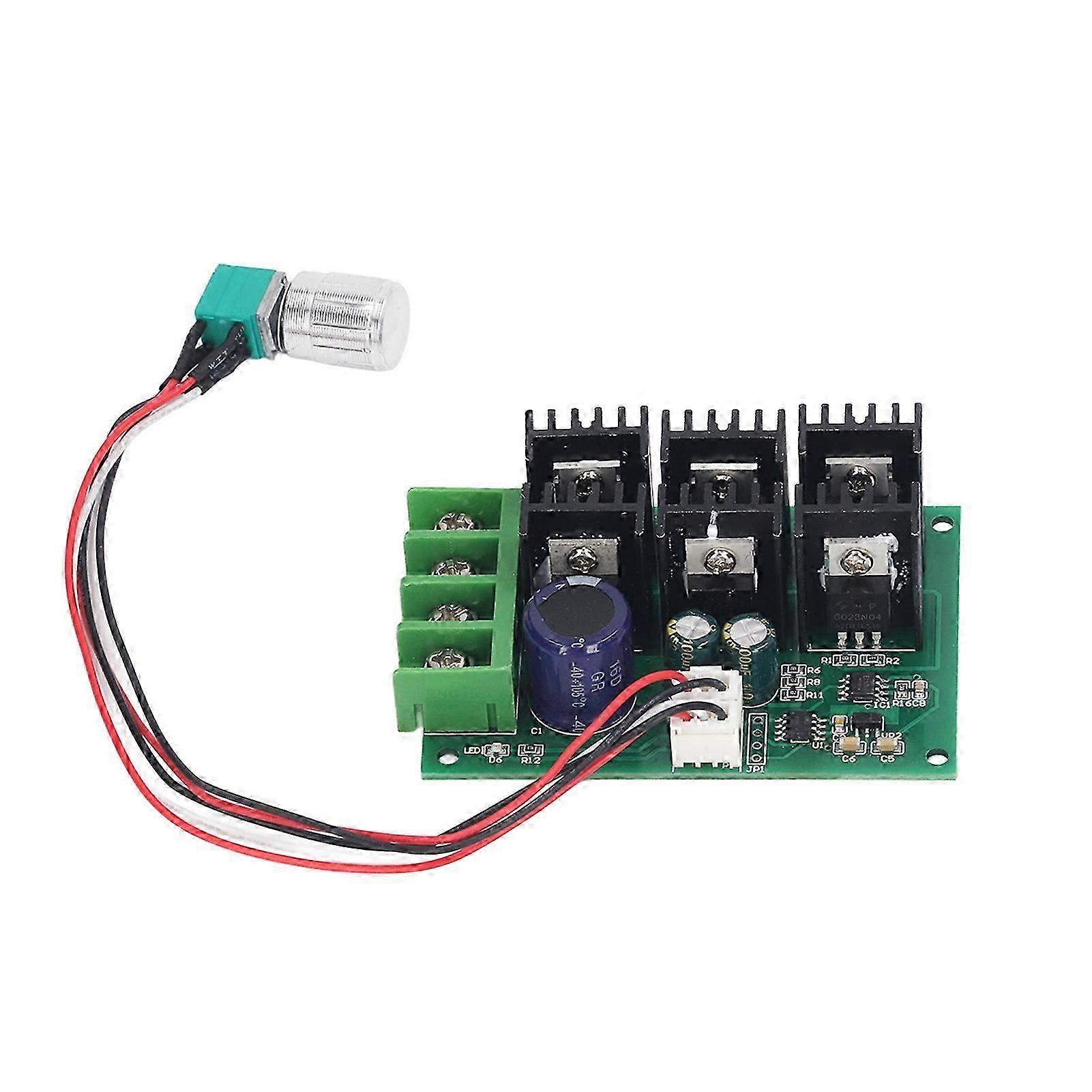 Risegun 20A DC Motor Governor DC 12V-24V Speed Control Module High Power PWM DC Motor Governor Continuously Variable Speed with Switch L0577-0802