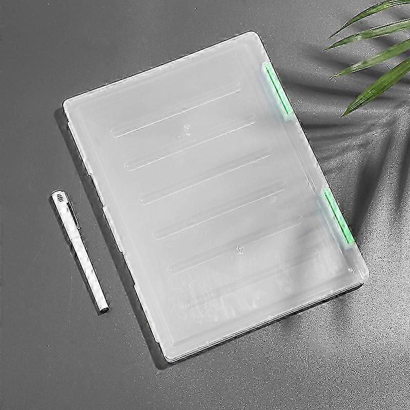 Transparent Thicken A4 File Box Plastic Office Document Sorting Storage Box Buckle Design Book File Archive Seal Boxes Organizer