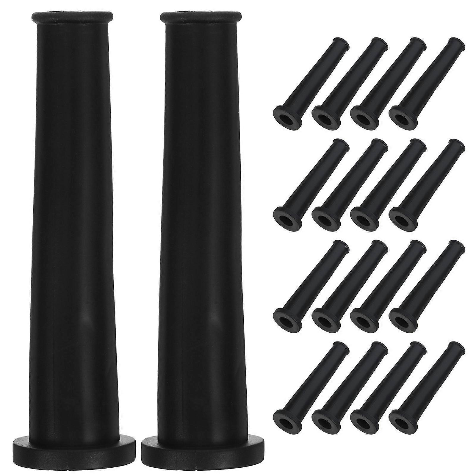 Cable Organizer Cord Sleeve for Cable Management 40Pcs Durable Black Rubber