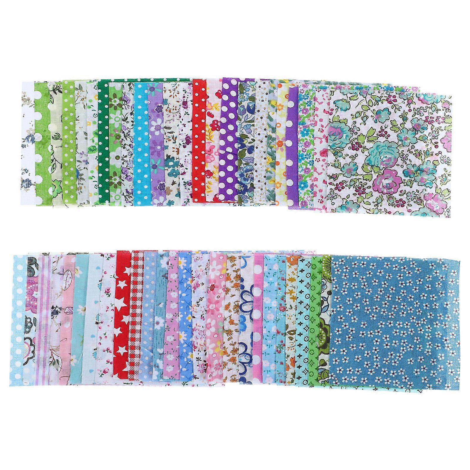 Patchwork Fabric Cotton Material for DIY Handmade Projects 150Pcs Assorted Colors