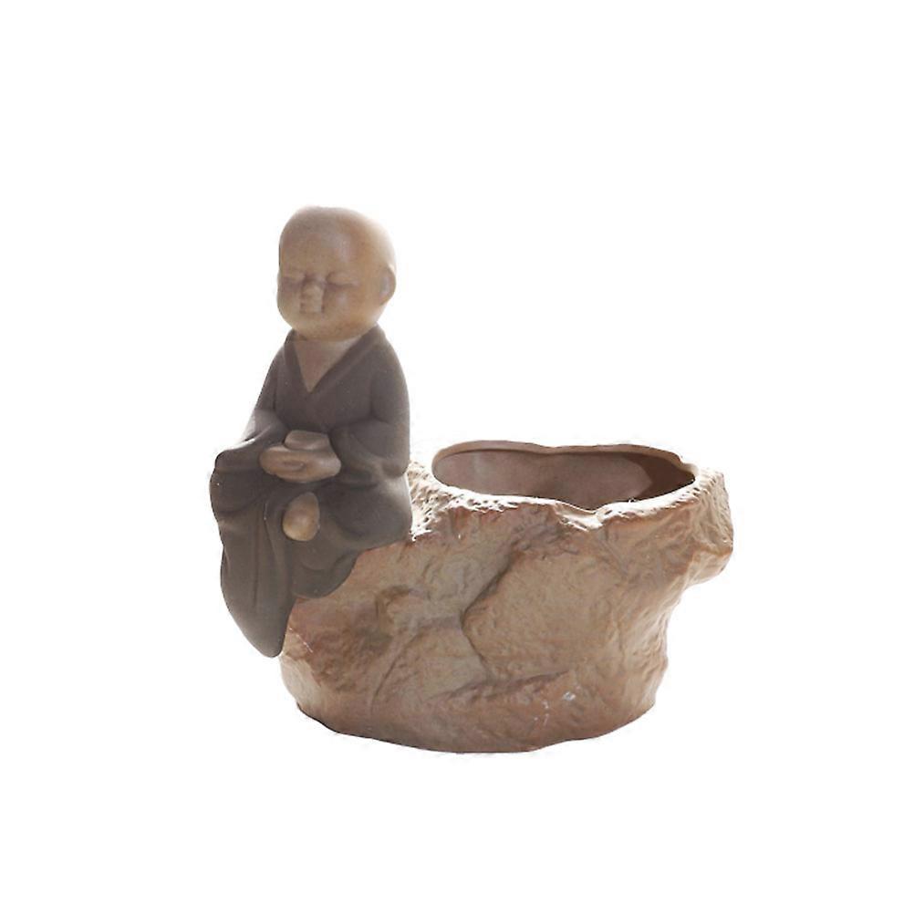 Succulent Flower Pot Ceramic for Storage 3Pcs Grey