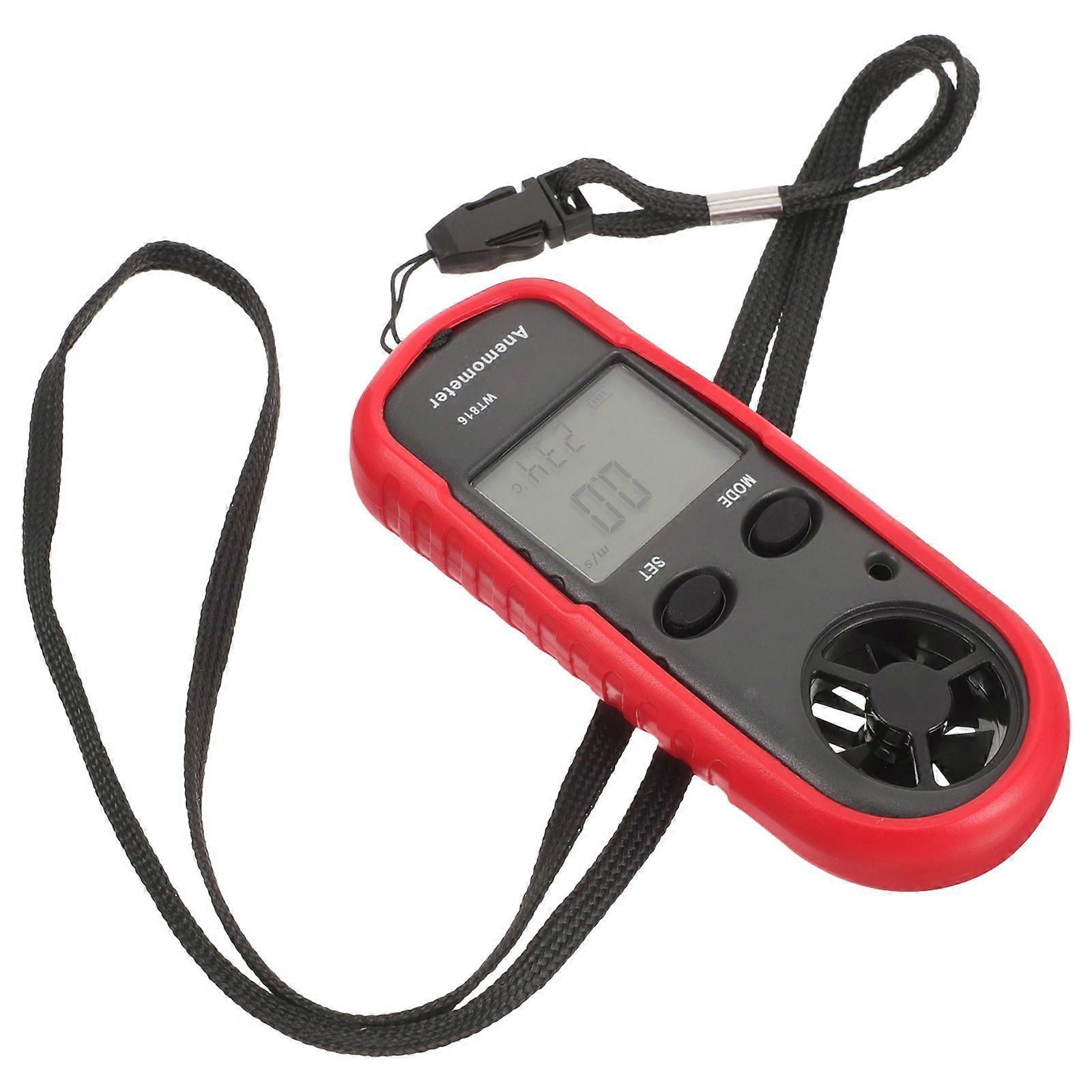 Digital Handheld Anemometer With LCD Backlight Display For Professional Users Compact 1Set