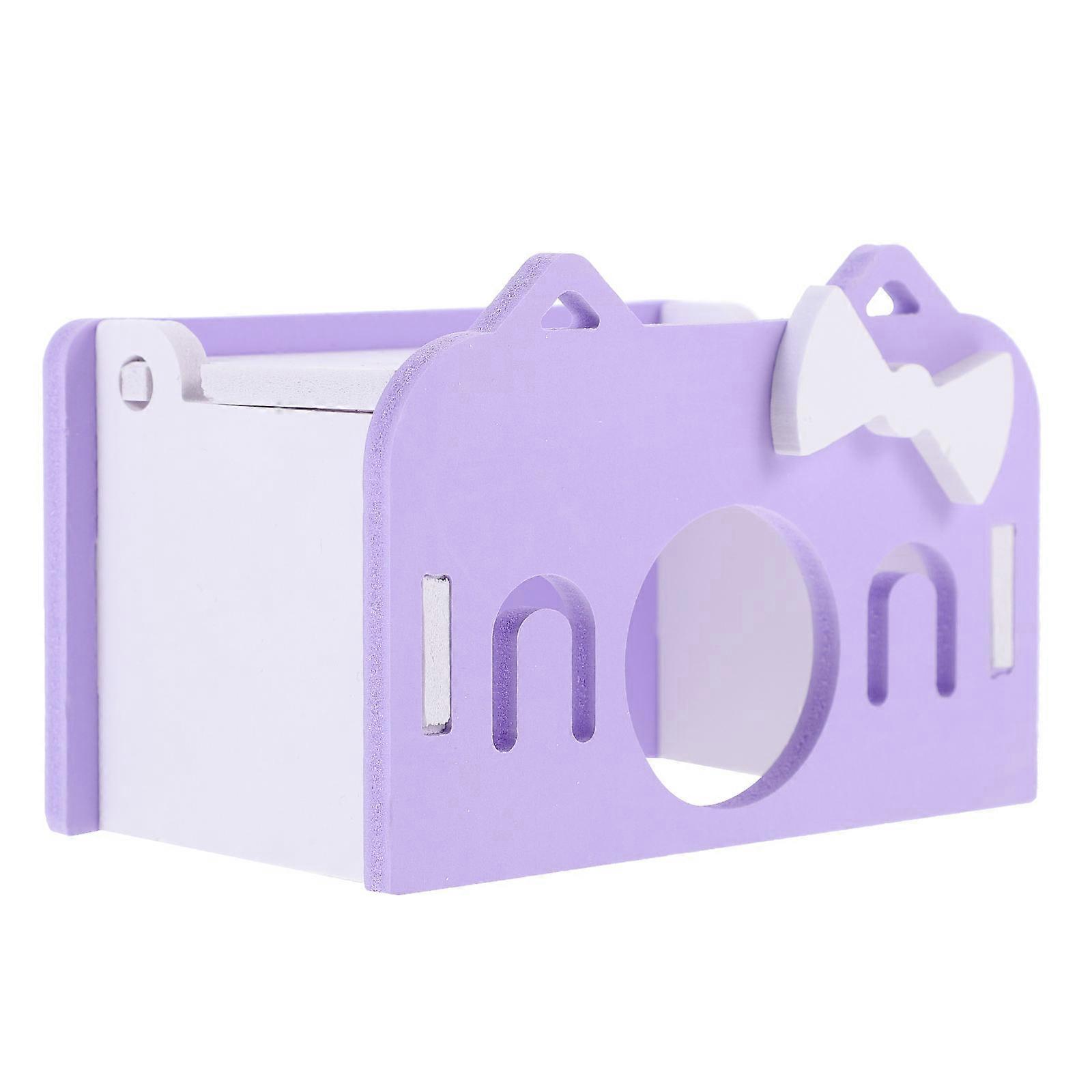 Hamster Shelter Villa Hut 2Pcs House Shaped Designed For Indoor Use By Pet Owners With Easy Access And PVC Material