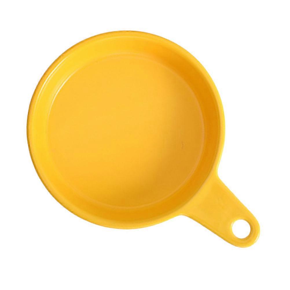 Ceramic Bread Baking with Handle for Kitchen Yellow