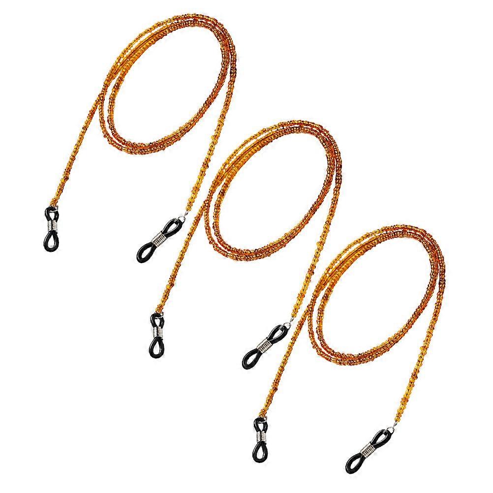 Glasses Ropes Brown Neck Strap for Anti-Lost Use 6Pcs Set