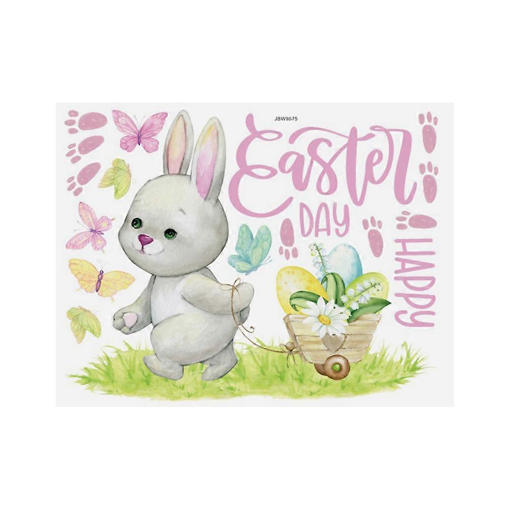 Bunny Pattern Wall Sticker Adhesive for Decor 2Pcs