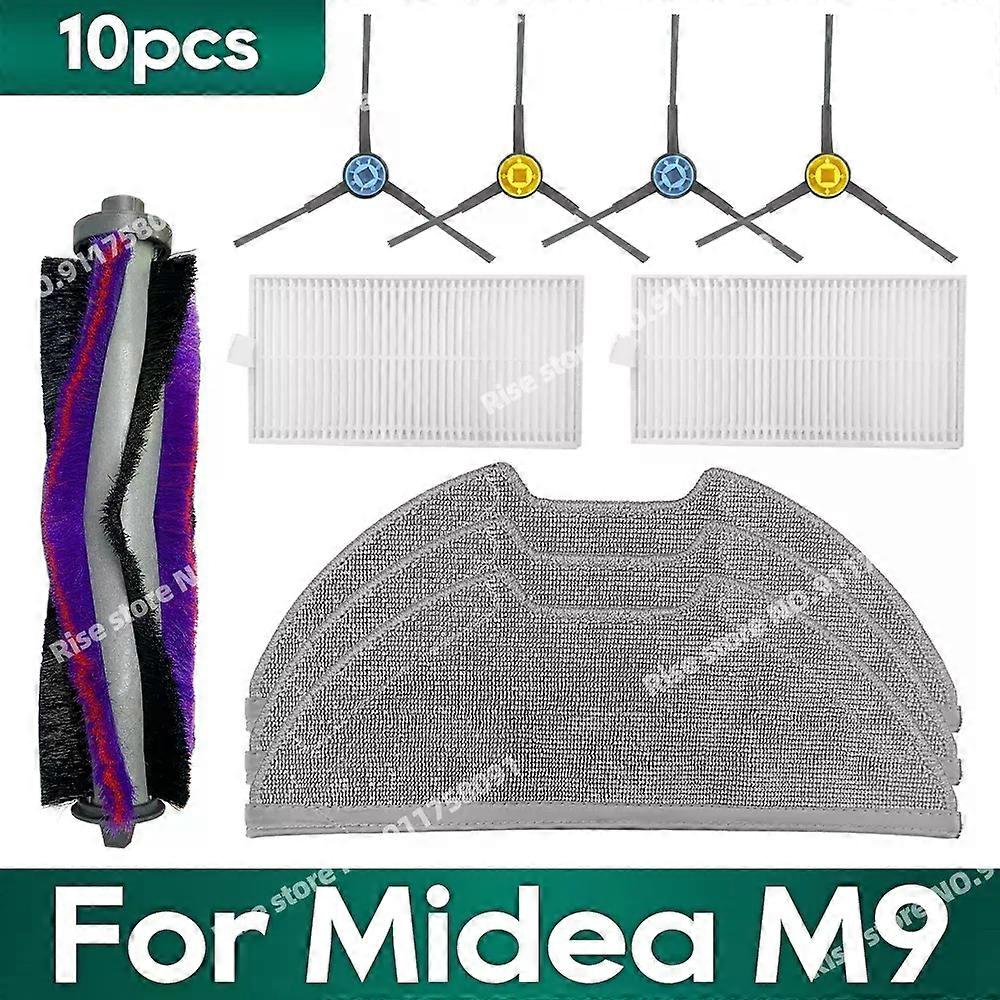 Compatible for Midea M9 / VCR S20 Plus, EUREKA E10s, Eureka E20 Plus, Obode A8 Accessories Main Brush Mop Replacement Parts