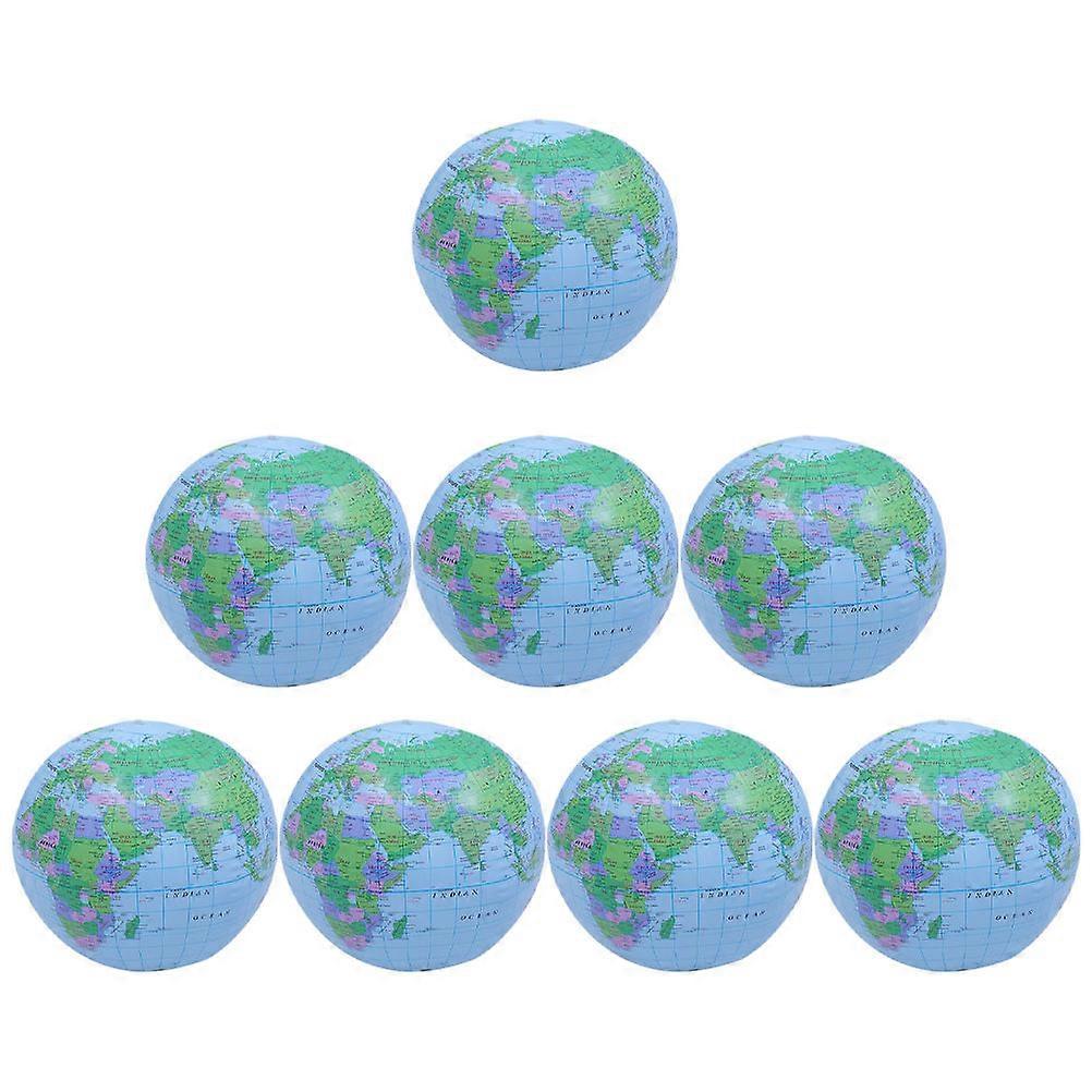 Globe Shaped Inflatable Beach Ball PVC Balls for Playing Use 24Pcs