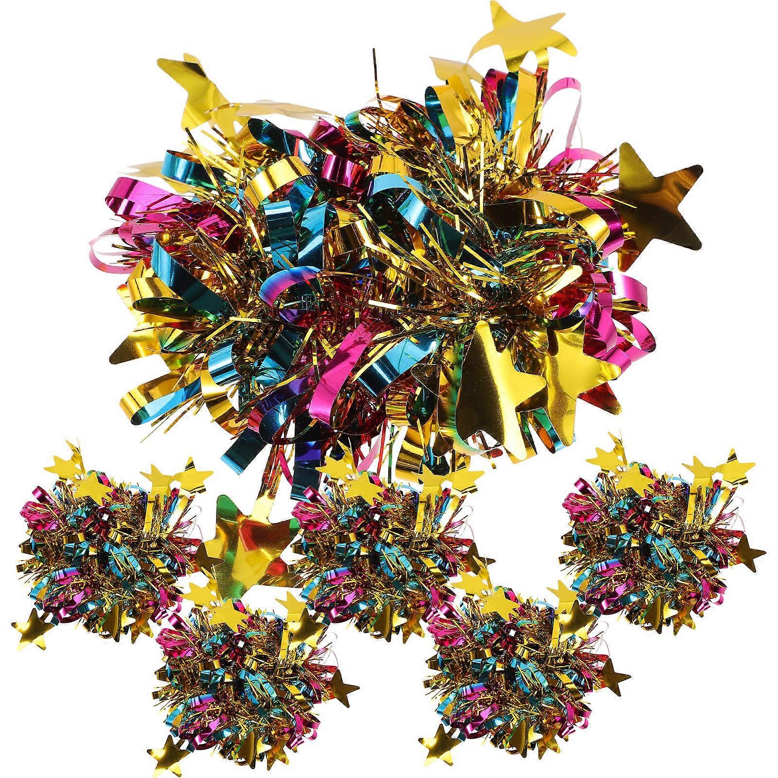 30Pcs Cheer Poms for Performance Use Assorted Color Cheerleading Pom Poms