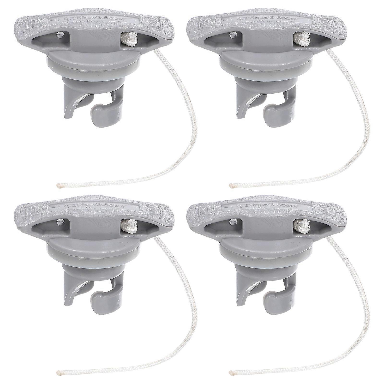 Replaceable Boat Air Plugs Professional Valves Caps 4Pcs for Kayak