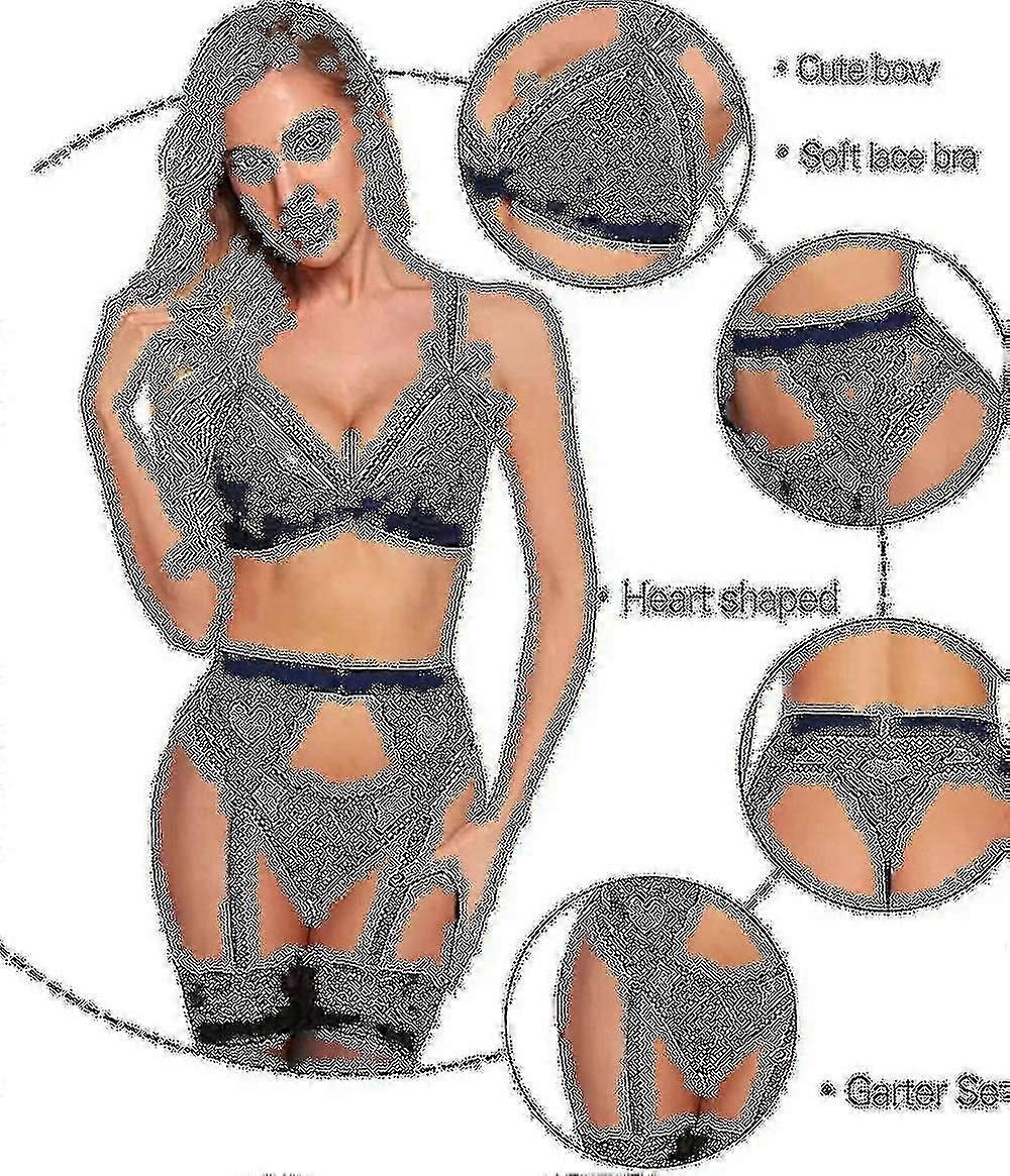 المرأة الدانتيل الرباط الملابس الداخلية مجموعة