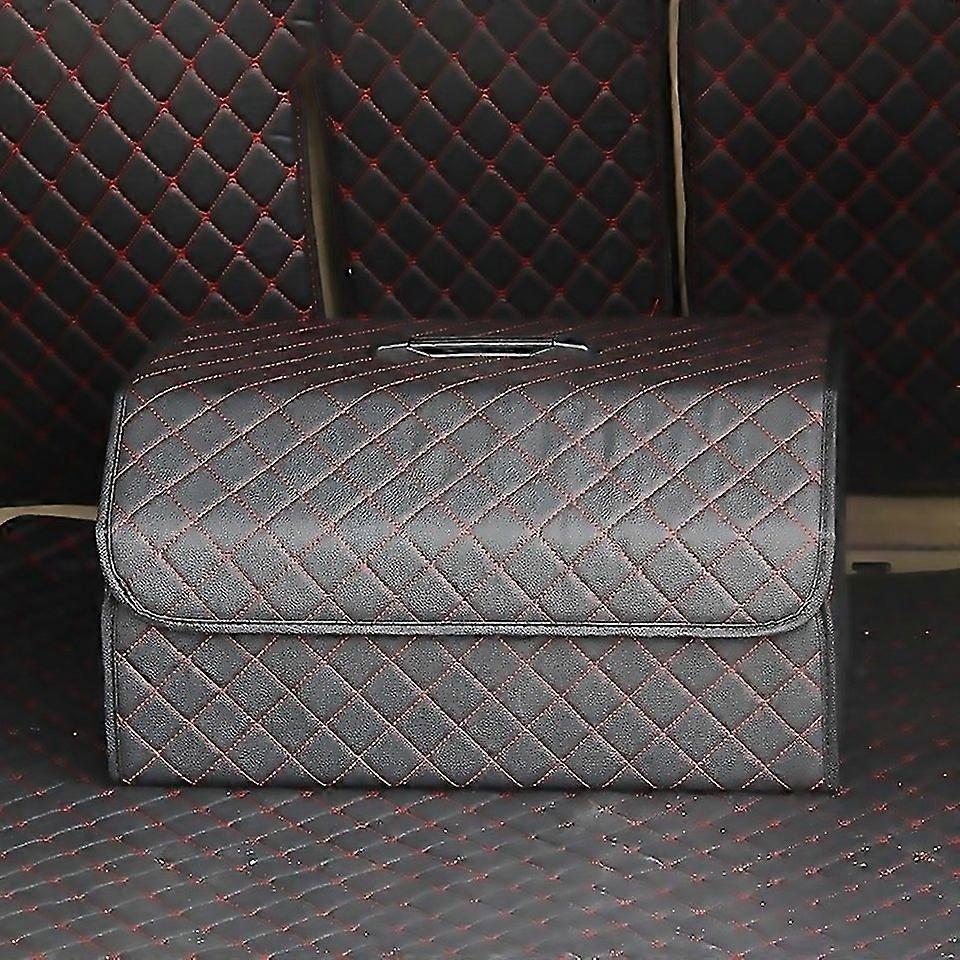 For Car Trunk Foldable Storage Box Checkered Large Size 54 X 32 X