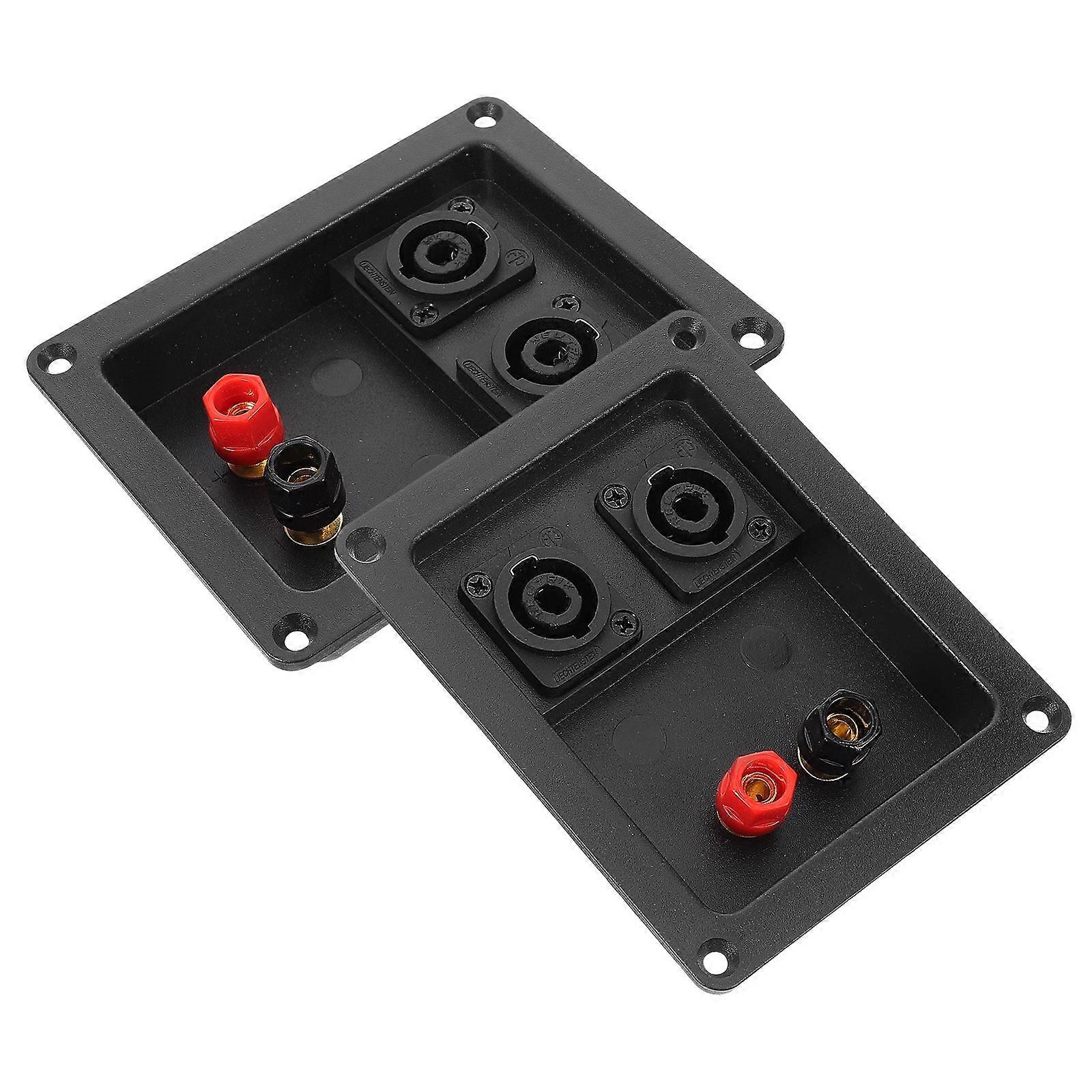 2st Högtalarterminal DIY Högtalare Terminal Anslutning Högtalarlåda Terminal Cup Adapter