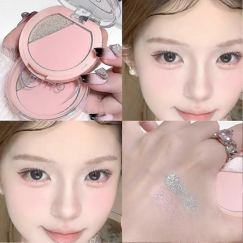 2-in-1 Two-tone Blush Three-dimensional Look Long-lasting Soft Complexion