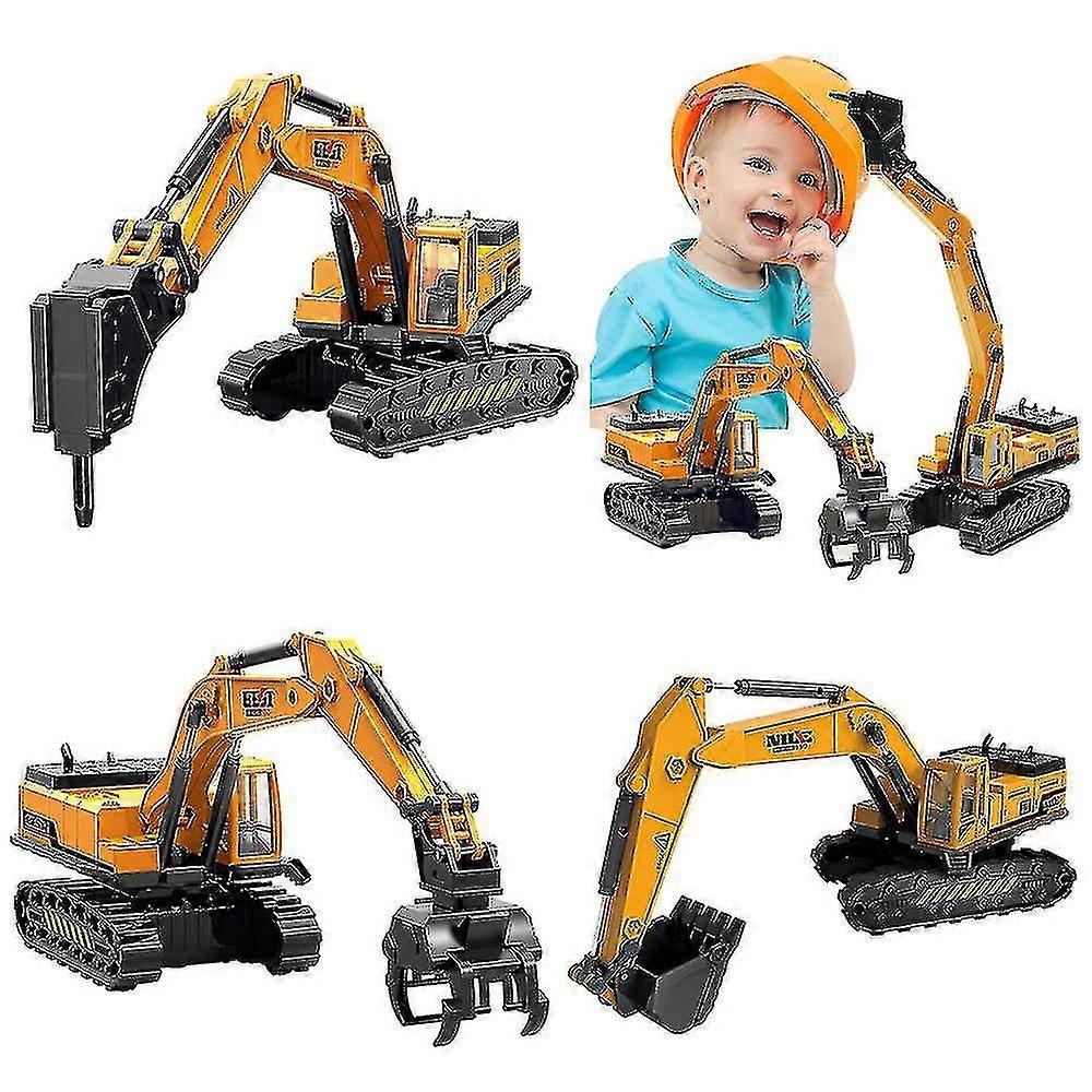 Simulation Engineering Excavator Vehicle Engineering Construction Vehicle Toys Boy Car Model
