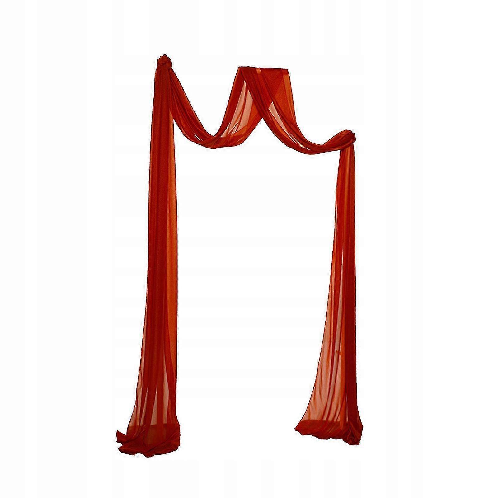 Wedding Arch Drape Trendy Wedding Backdrop Curtain For Ceremony Red