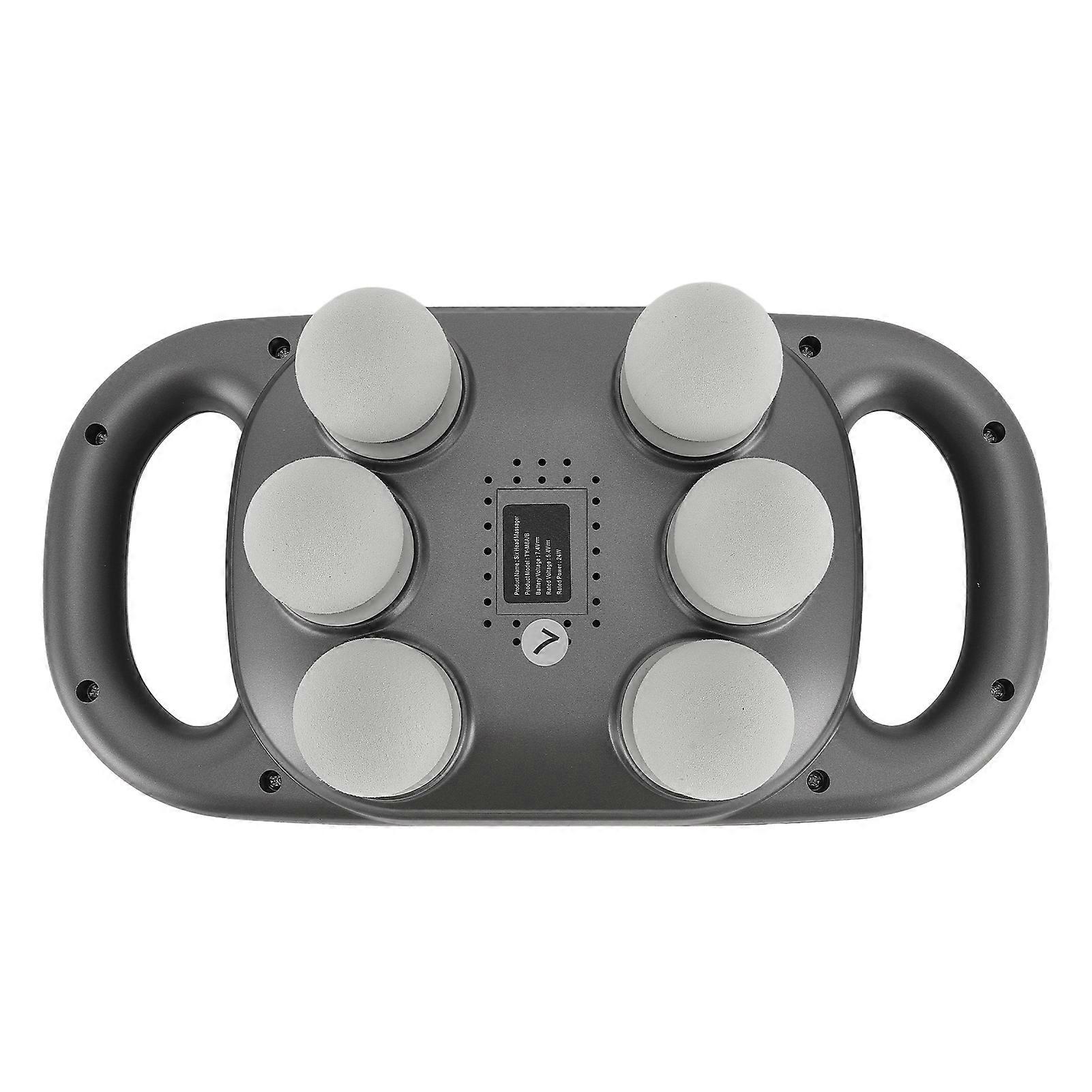 6 Heads Muscle Massager Rechargeable 10 Modes Smart Digital Display High Frequency Vibration Muscle Relaxation Massager for Back Neck Leg Shoulder Gr