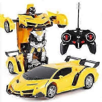 リモートコントロール変形ロボットパトカーリモートコントロールおもちゃの子供がおもちゃを充電