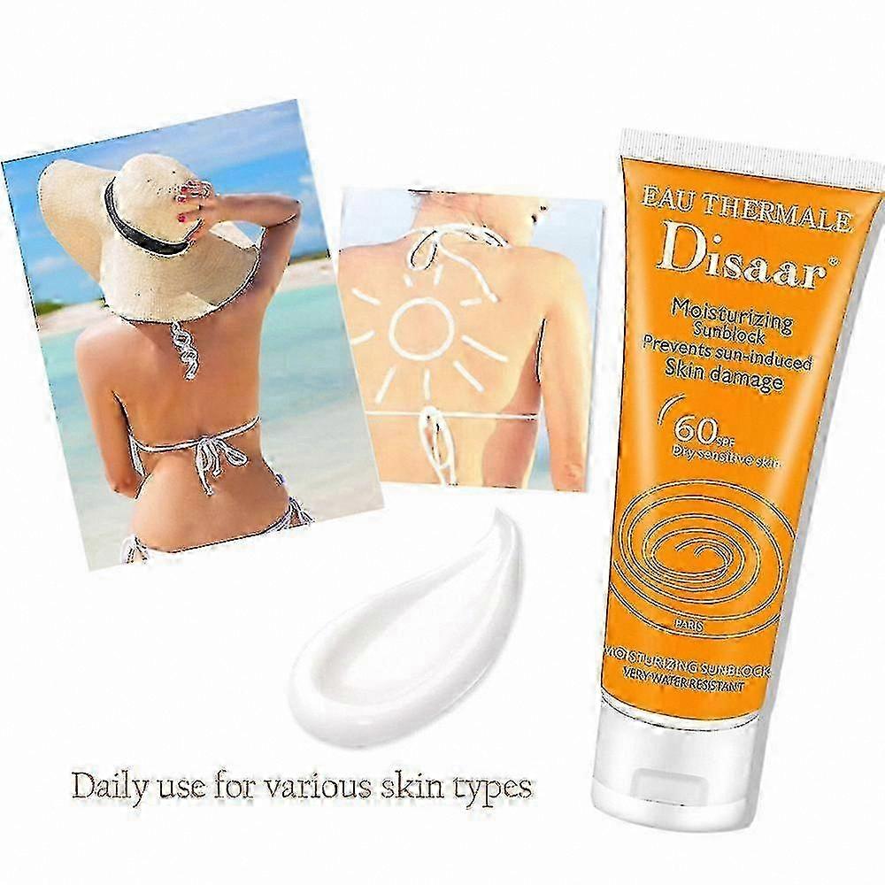 UV Protection Sunscreen for Face with Anti-Sweat Moisturizing Formula 80ml SPF Defense Lotion