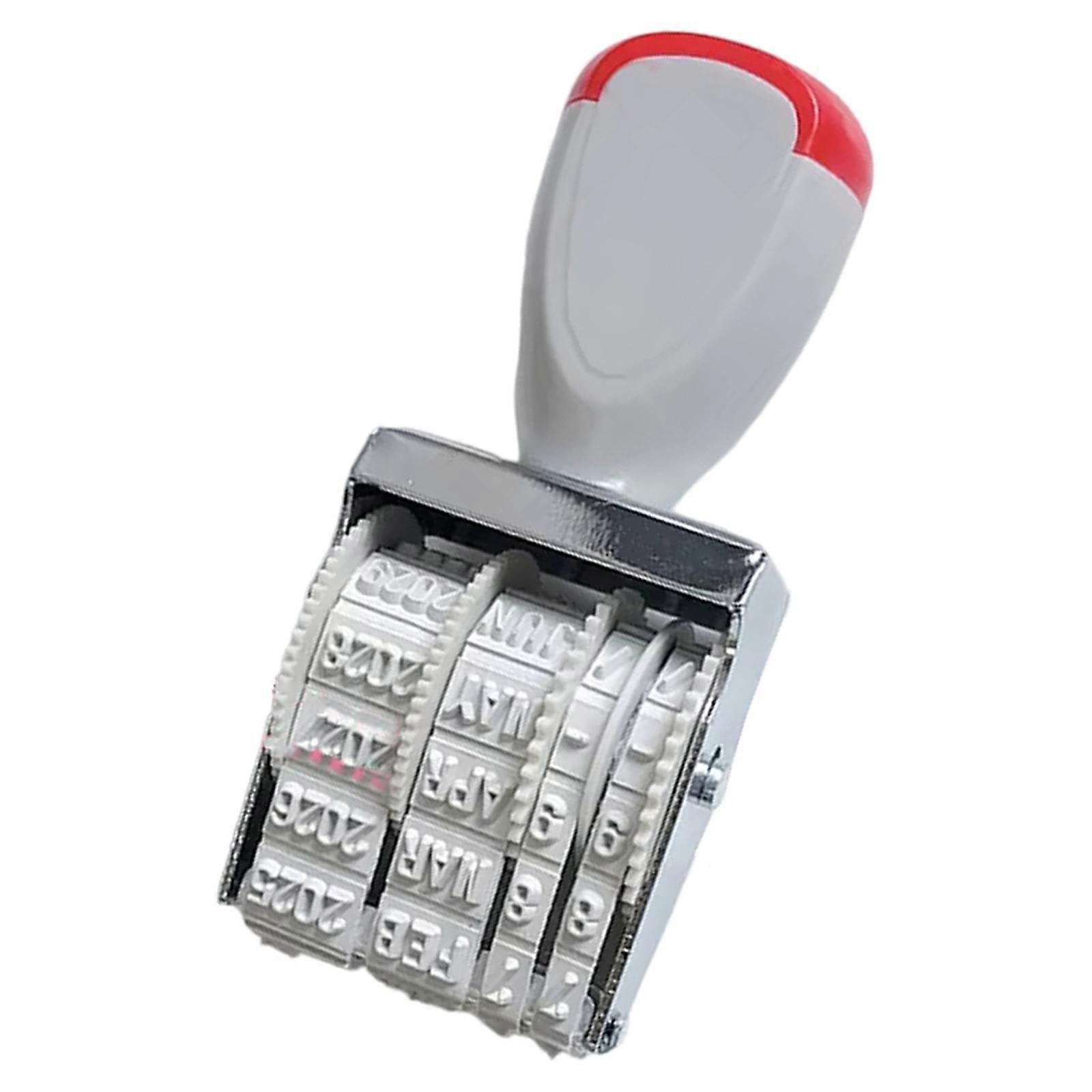 Tampon multifonctionnel en caoutchouc, tampon dateur à lignes, tampon dateur en anglais, tampon de bureau, tampon de scrapbooking, multicolore