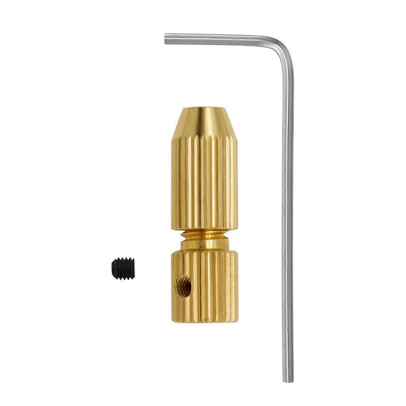 0,8–1,5 mm kleines elektrisches Bohrfutter-Set aus Messing, Mikro-Spiralbohrfutter-Set mit Schraubenschlüsseln für 2,3-mm-Rotationswerkzeuge, mehrfarbig