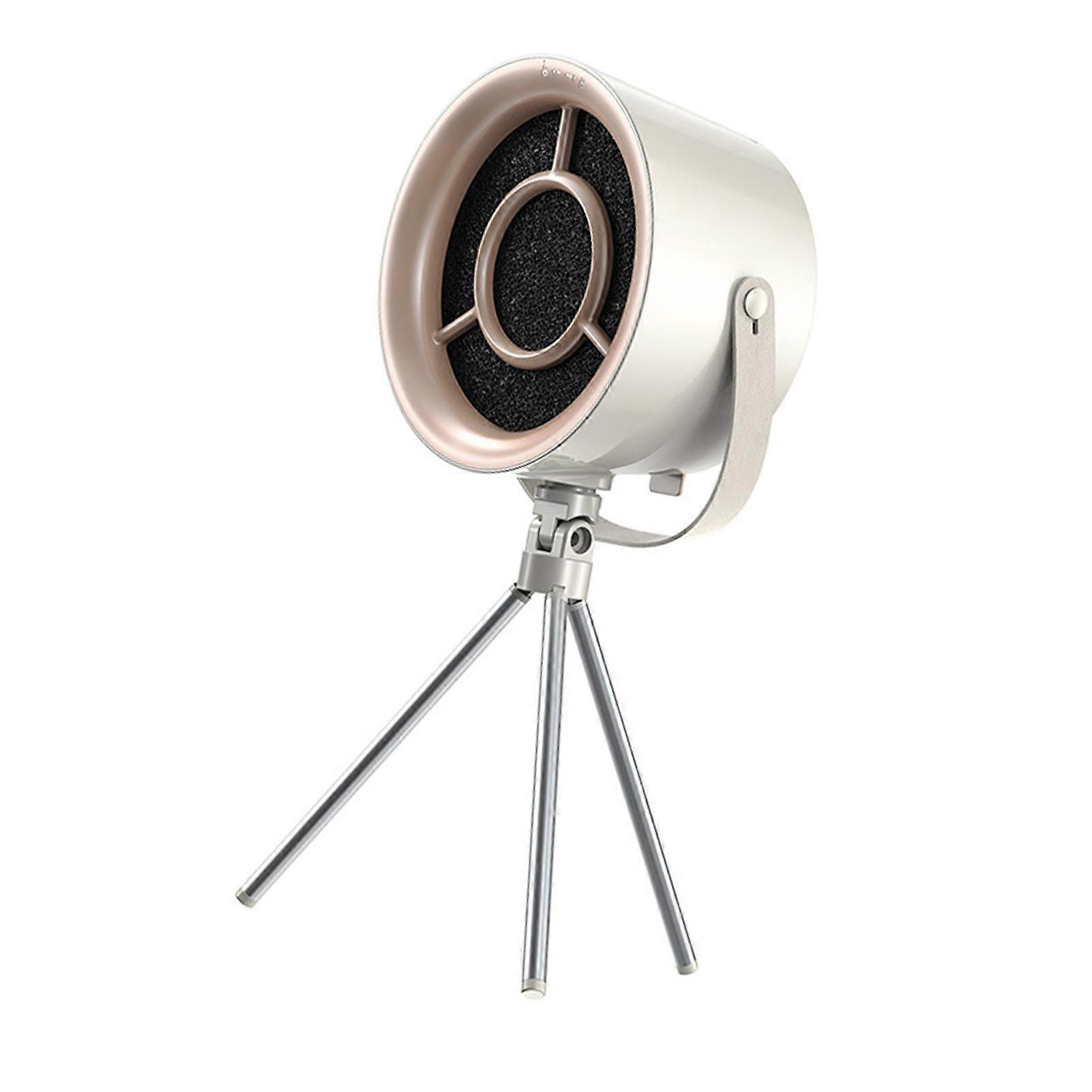 Portable Range Hood Professional 3 Levels Wind Adjustable Desktop Range Hood with Changeable Filter for Indoor Barbecue Dormitory Kitchen Milky White