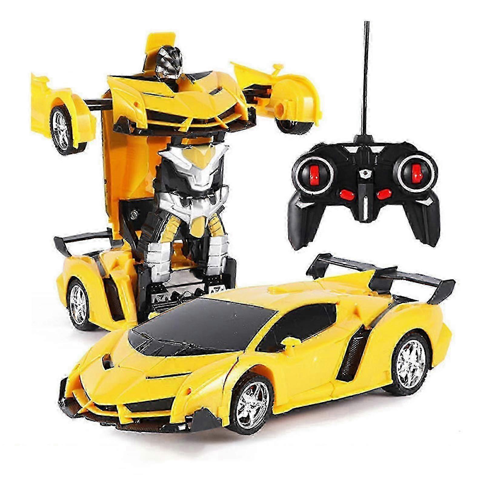 w Car Robot Transformer Playing Toy with Remote Durable Lightweight Car Toy Gift for Children's Day