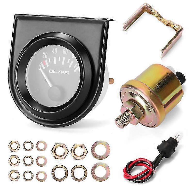 Auto-Öldruckmessgerät 52mm Refit-Kit mit 0-100PSI Sensor