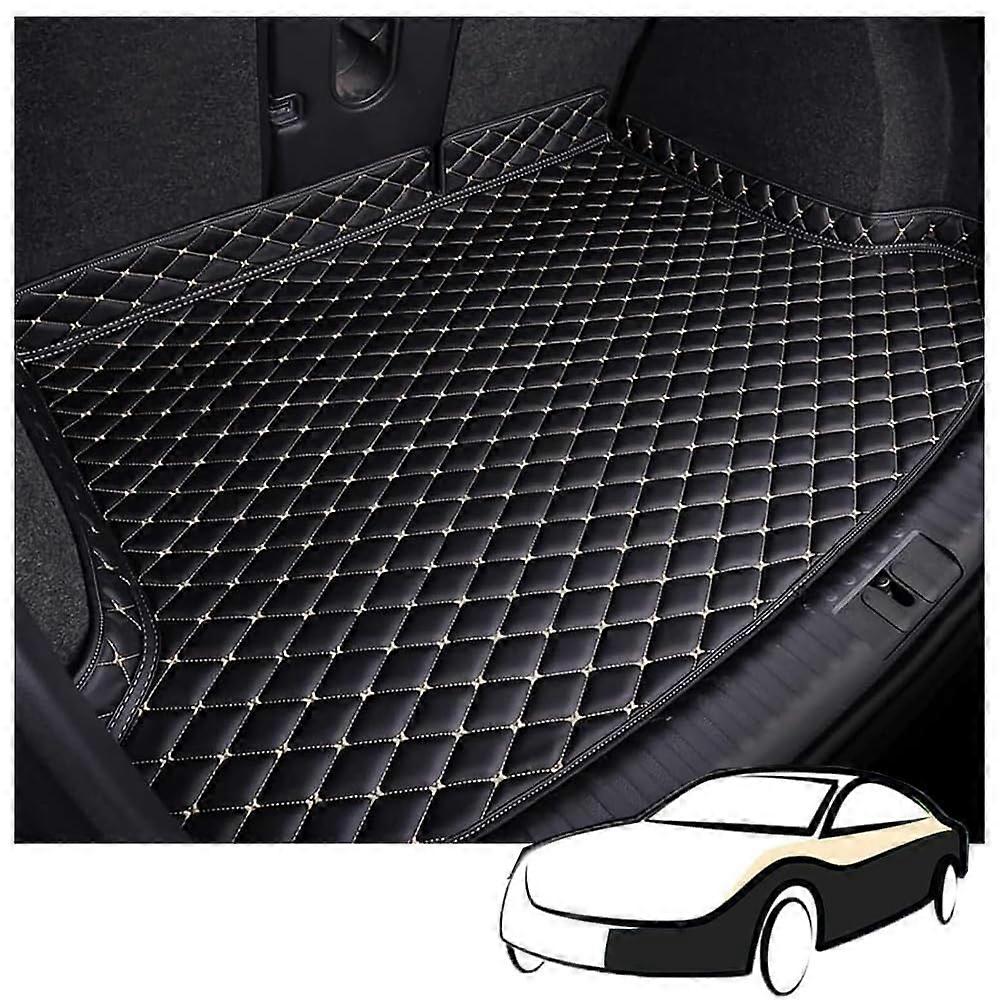 Car Leather Boot Mats for Lexus NX 200T NX300h 20152021, Tailored Rear Trunk Liner, AntiScratch Carpets, Black Beige
