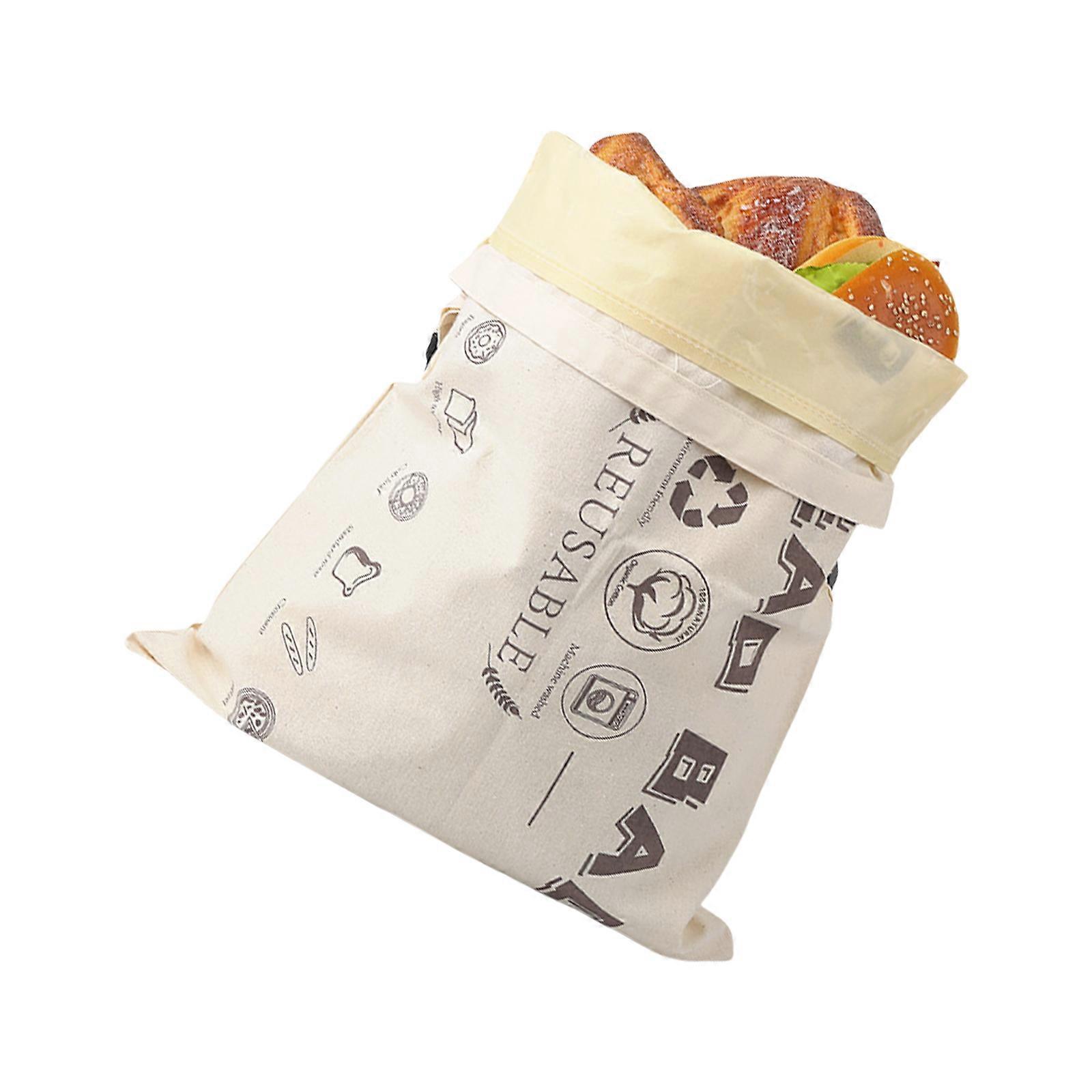 User friendly Beeswaxes Infused Sandwich Bag With Separate Washable Layers Pouches For Snacks Storage Organization  Beige style