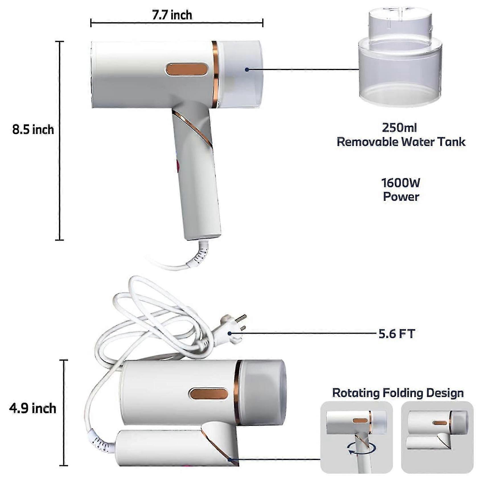 1600w强力蒸汽蒸汽熨烫机便携式快速加热蒸汽熨烫机家用旅行欧洲Pl