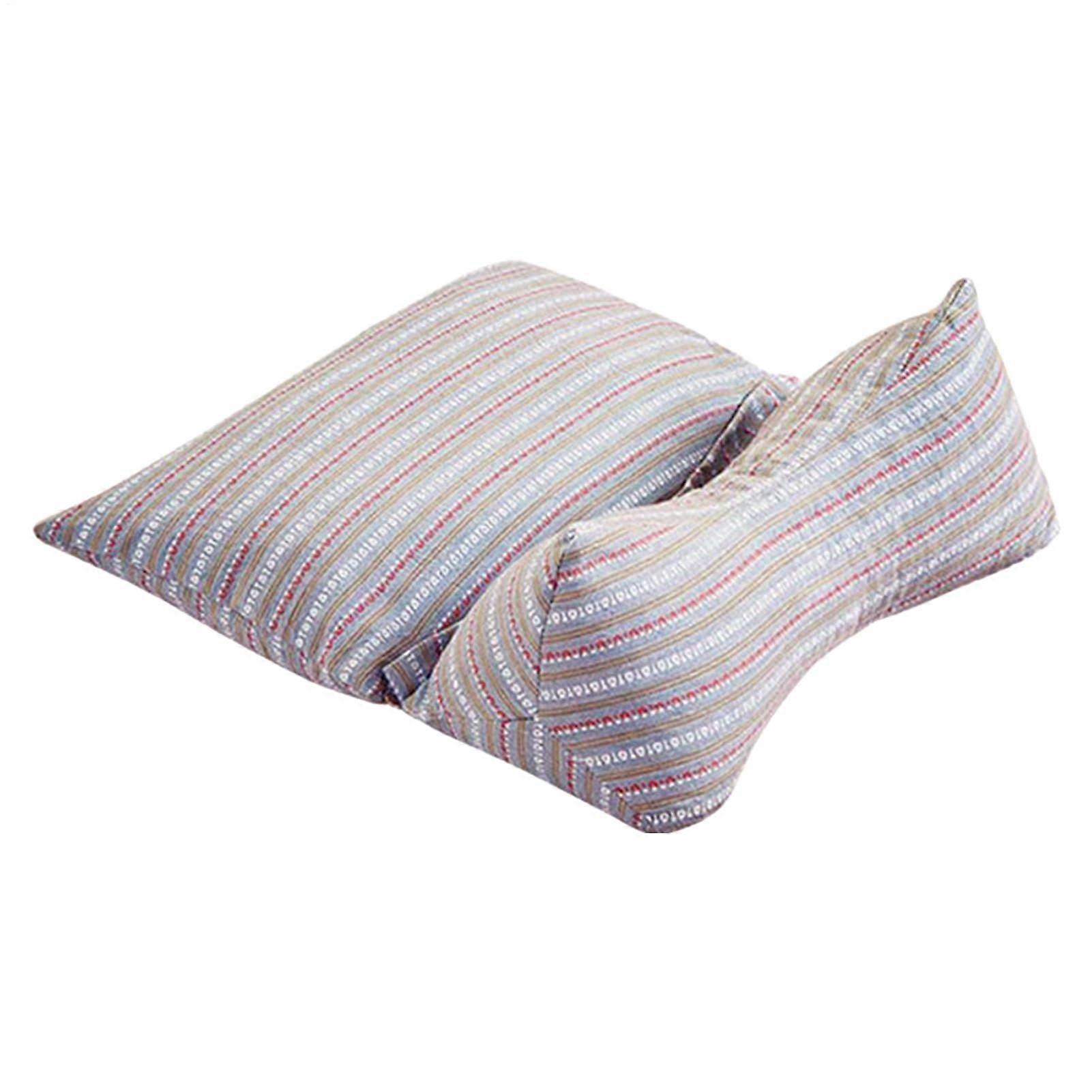 Bone Pillow For Neck Relief Adjustable Buckwheat Hull For Side Back Sleepers Ergonomic Cervical Spine Support Lavender