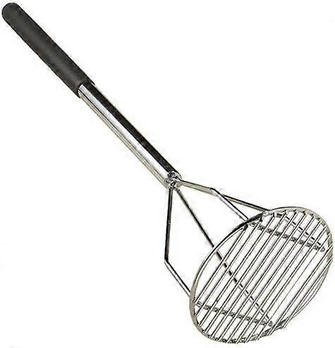 Round Face Potato Masher with Black Handle
