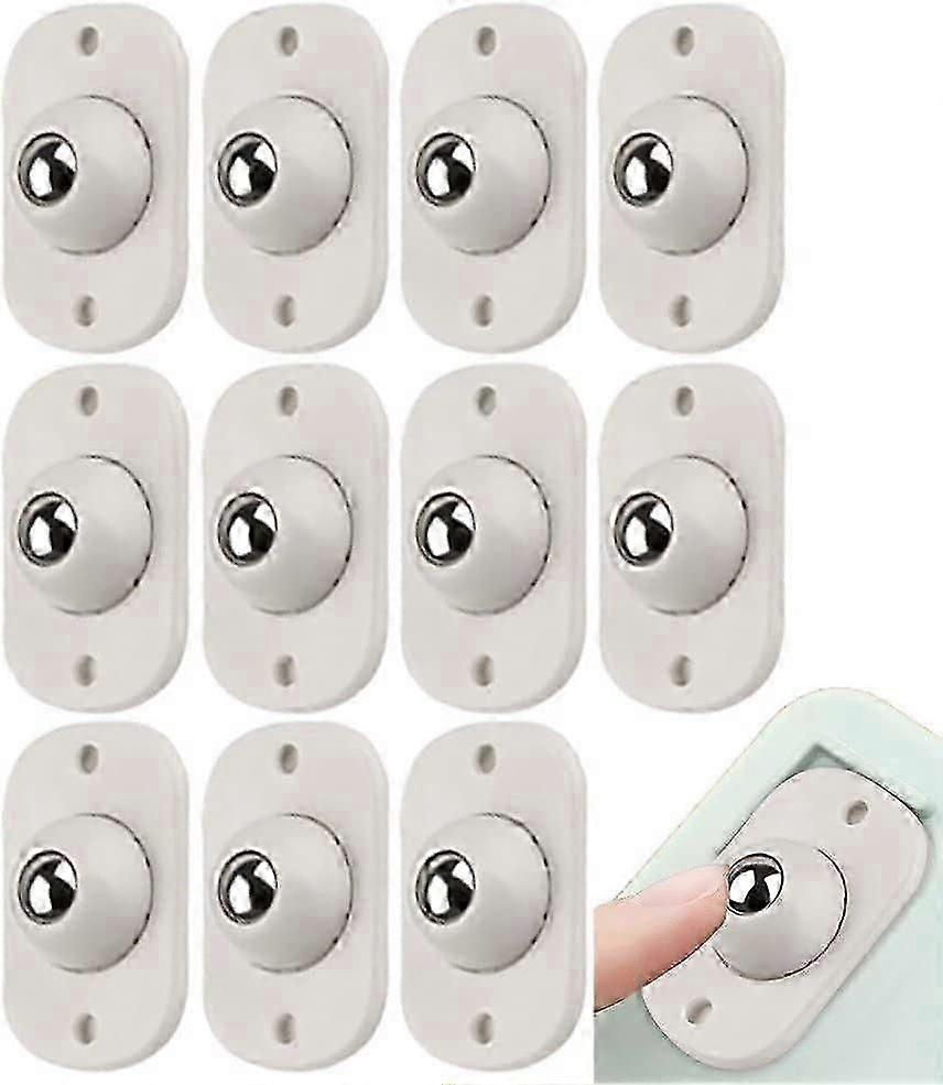 24 Pieces Self Adhesive Caster Paste Type Universal Pulley 360 Degree Rotating