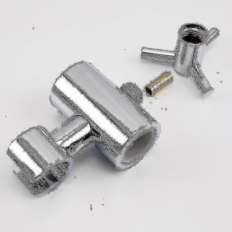 Replacement Shower Head Holder For Sliding Bar - Adjustable Height And Angle - Solid Brass - Silver - 20Mm