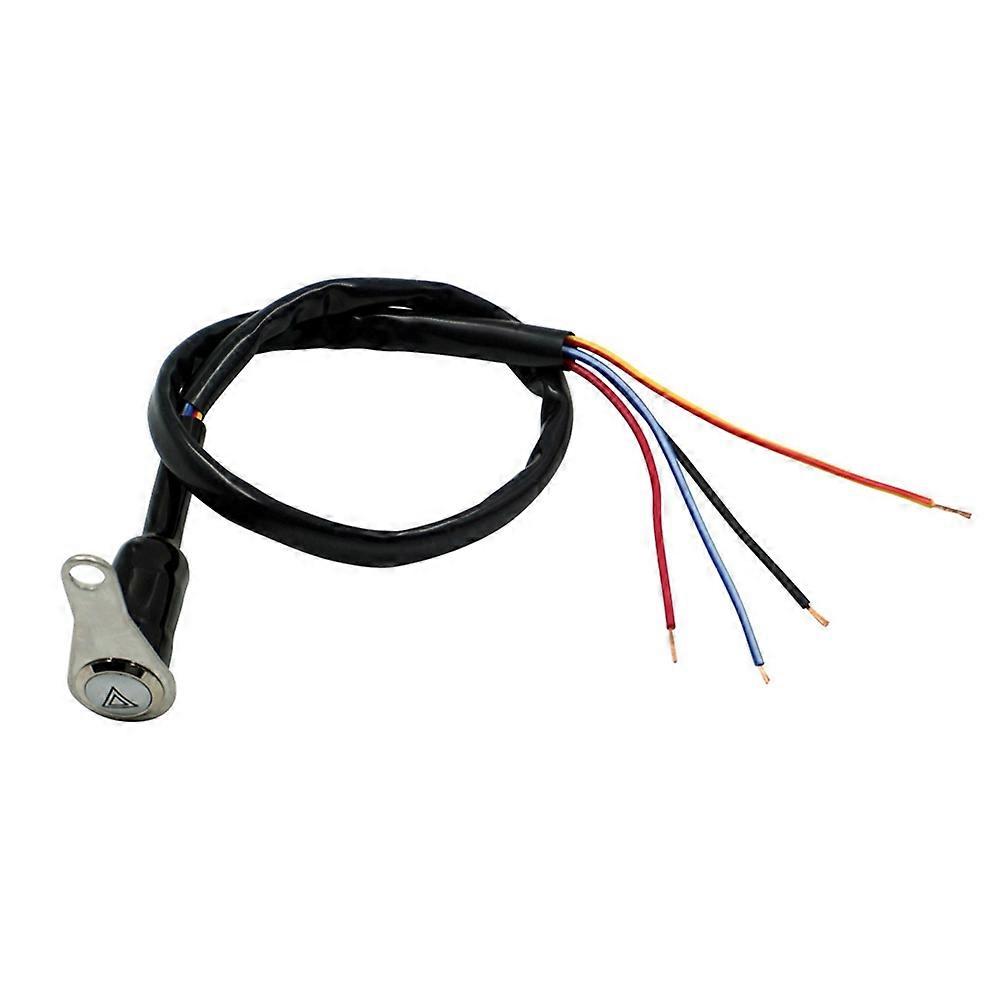 Motorcycle Switch Handlebar Mount Push Button 12V Work Light LED on+OFF Metal Button Dual Flash Switch