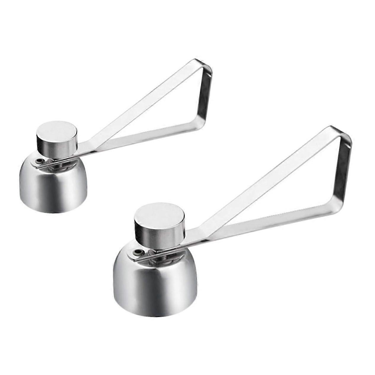 Eggshell Cutter and Opener 2 Pack Stainless Steel Kitchen Tool for Boiled Eggs Large Small Sizes