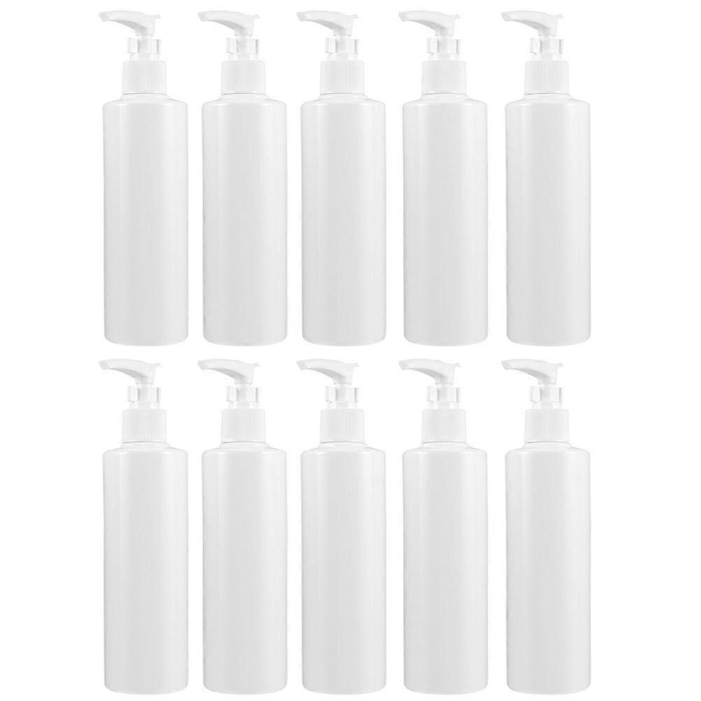 10pcs 250ML Lotion Bottle Portable Empty Pump Bottle Multi-purpose Travel Bottle