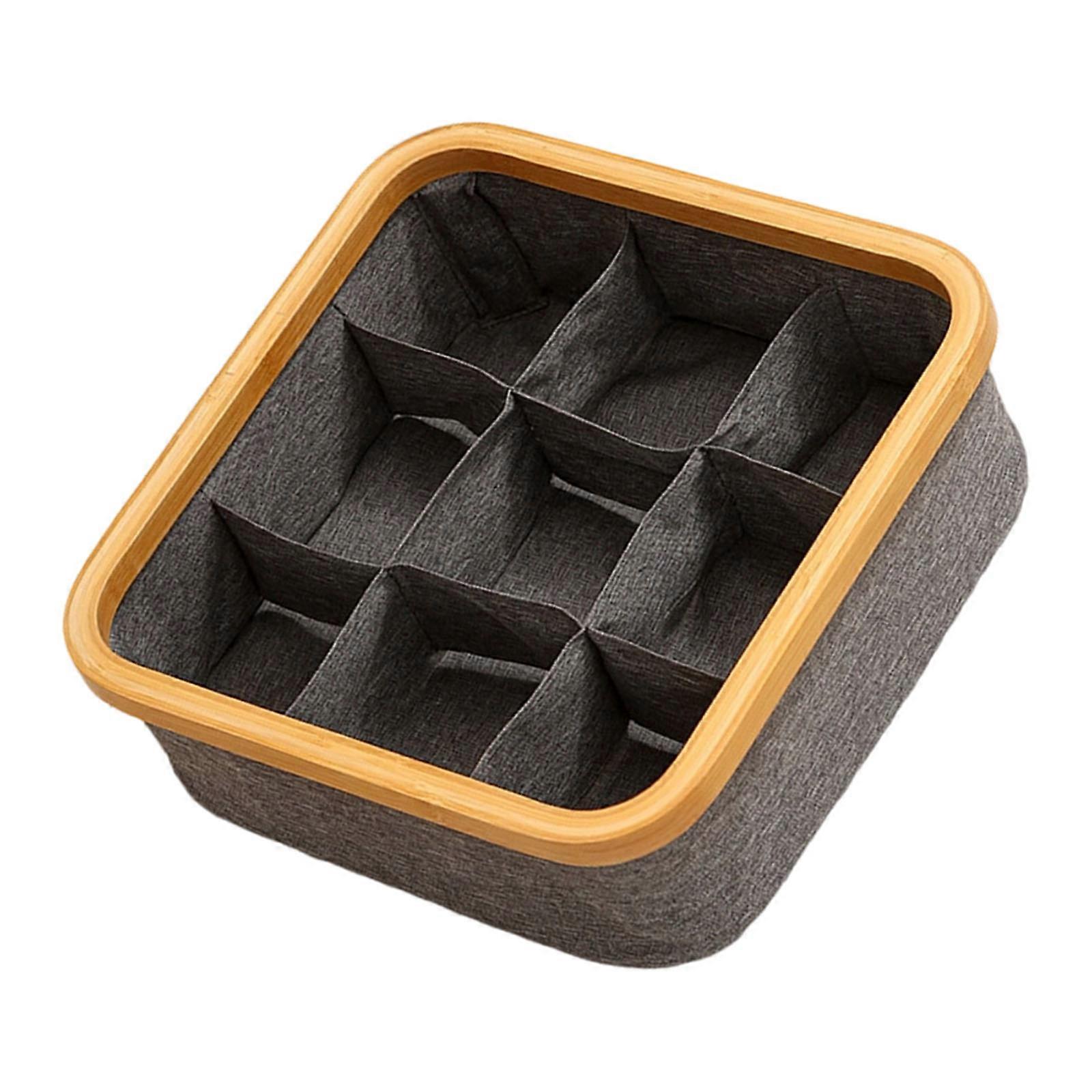 Durable Bamboos Rings Clothes Organizers Multiple Section Ventilated Design Portable Storage Container For Home Essential Multicolor